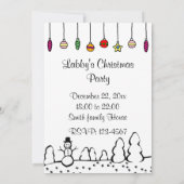 Cartoon voor kerstversiering kaart (Achterkant)