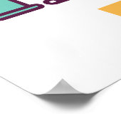 Cartoon voor orale toediening poster (Hoek)