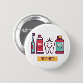 Cartoon voor orale toediening ronde button 5,7 cm (Voorkant /achterkant)