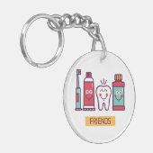 Cartoon voor orale toediening sleutelhanger (Voorkant Links)