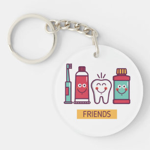Cartoon voor orale toediening sleutelhanger