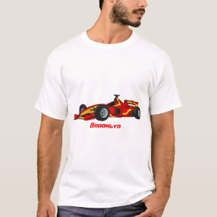 Cartoon voor racewagens met hoge snelheid t-shirt
