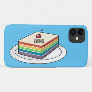 Cartoon voor regenbooggebak iPhone 11 hoesje
