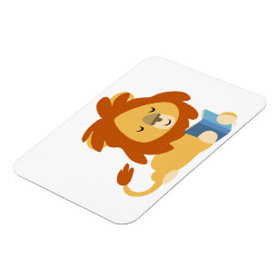 Cartoon voor snelle aflezing Lion Flexible Magnet Magneet