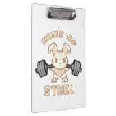 Cartoon voor werkuitbundels - staalbundels - Funny Klembord (Rechts)