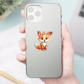 Cartoon vos sticker (Telefoon)