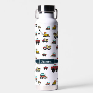 Cartoon Vrachtwagen Auto kraan Voertuignaam Gepers Waterfles