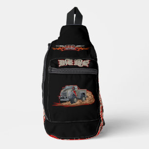 Cartoon vrachtwagen sling bag