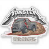 Cartoon vrachtwagen sticker (Voorkant)