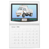 Cartoon vrachtwagenkalender kalender (Jan 2026)