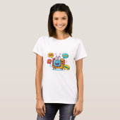 cartoon Vrouwen Tshirt (Voorkant volledig)
