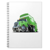 Cartoon vuilniswagen notitieboek (Voorkant)
