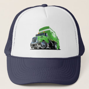 Cartoon vuilniswagen trucker pet