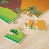 Cartoon vulcano Eruption 2 Legpuzzel (Zijkant)