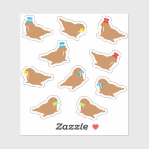 Cartoon Walrus Sticker