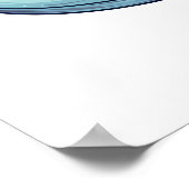 Cartoon walvis illustratie poster (Hoek)