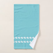 Cartoon walvis Mist Blue Bath Towel Set Bad Handdoek (Handdoek)