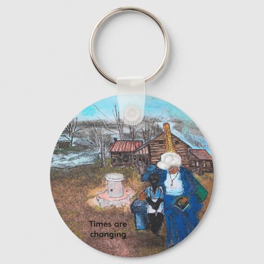 cartoon wang, Times verandert Sleutelhanger (Voorkant)