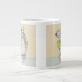 Cartoon Warthog mok. Extra Grote Beker (Voorkant)