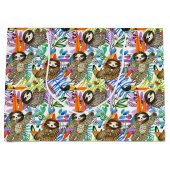 Cartoon Waterverf sleufpatroon Groot Cadeauzakje (Voorkant)