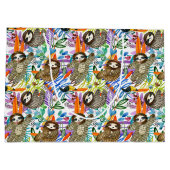 Cartoon Waterverf sleufpatroon Groot Cadeauzakje (Achterkant)