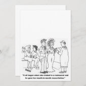  Cartoon Weddenschap Kaart (Voorkant / Achterkant)