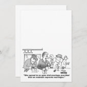  Cartoon Weddenschap Kaart (Voorkant / Achterkant)