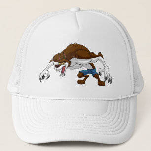 Cartoon weerwolf trucker pet