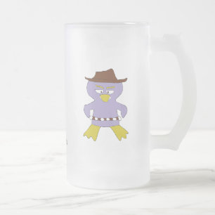 Cartoon Western Penguin Matglas Bierpul