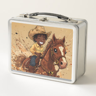 Cartoon Western Ride Lange Cowboy