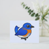 Cartoon Westerne Bluebird Briefkaart (Staand voorkant)