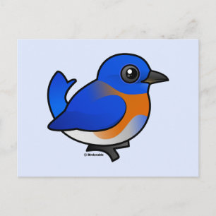 Cartoon Westerne Bluebird Briefkaart