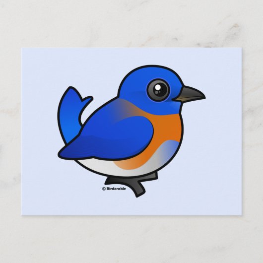 Cartoon Westerne Bluebird Briefkaart (Voorkant)