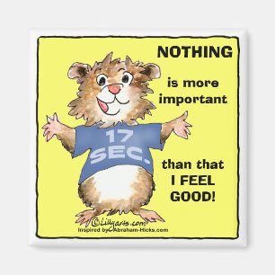 Cartoon wet Abrahamster Magnet Magneet