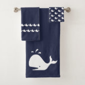 Cartoon Whale Ocean Blue (En situation)