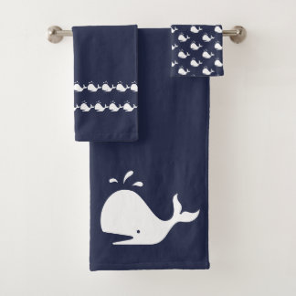 Cartoon Whale Ocean Blue