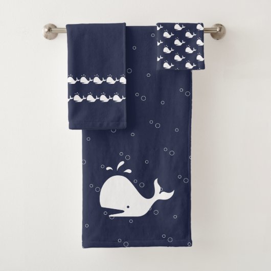 Cartoon Whale Ocean Blue (En situation)