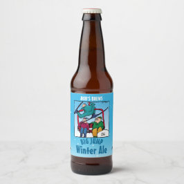 Cartoon Winter Ale Bier Etiket
