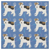 Cartoon Wire Fox Terrier Stof (Swatch)