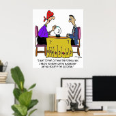 Cartoon wiskunde 6487 poster (Thuiskantoor)