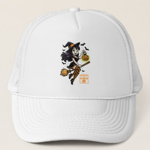 Cartoon Witch - Goedgekeurd door Halloween Trucker Pet