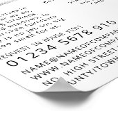 Cartoon Workman, Carpentry, Carpenter Adverteren Poster (Hoek)