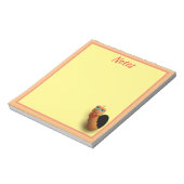 Cartoon Worm Personalized Notitieblok (Gedraaid)