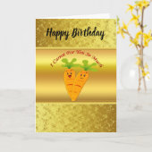 Cartoon wratten met grote ogen en een glimlach om kaart (Gele Bloem)