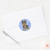 Cartoon Yorkie Sticker (Envelop)