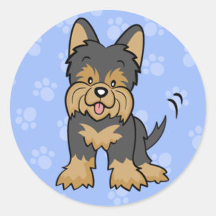 Cartoon Yorkie Sticker