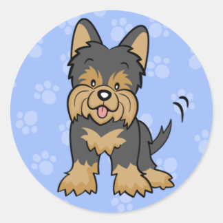 Cartoon Yorkie Sticker
