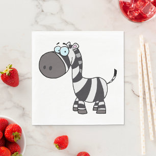Cartoon Zebra Servet