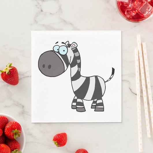 Cartoon Zebra Servet
