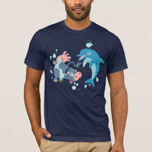 Cartoon Zee zoogdieren: T-shirt voor de Seacow en